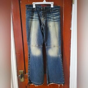 Y2K Bongo Lace Waist And Leg Flare Jeans size 11